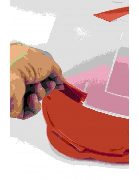 PORTA TORTA 37X33,5X14 4 COLORI ASSORTITI