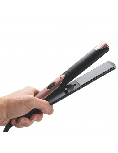 PIASTRA PER CAPELLI 30W NERA E ORO... PIASTRA PER CAPELLI 30W NERA E ORO...