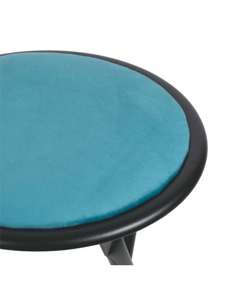 SGABELLO PIEGHEVOLE VELLUTO 4 COLORI ASSORTITI  FREDDI