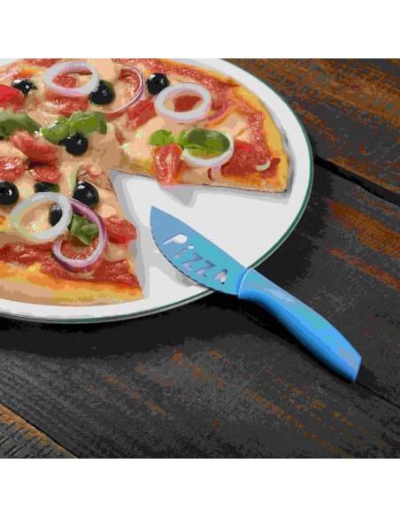 SET 6 COLTELLI PIZZA 6 COLORI ASSORTITI
