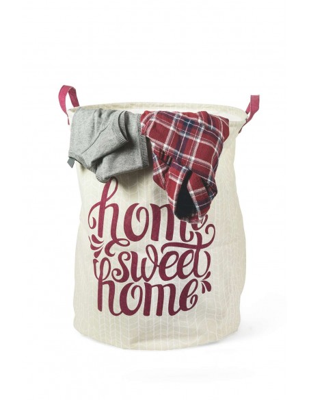 CESTA P/BIANCHERIA 40X50 CON SCRITTE 4 COLORI ASSORTITI