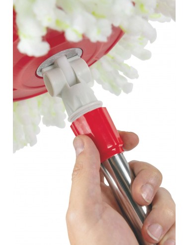 SUPER MOP ROSSO 120CM CESTELLO IN... SUPER MOP ROSSO 120CM CESTELLO IN...