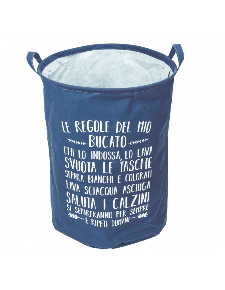 CESTA P/BIANCHERIA 40X50CM REGOLE 6 COLORI ASSORTITI