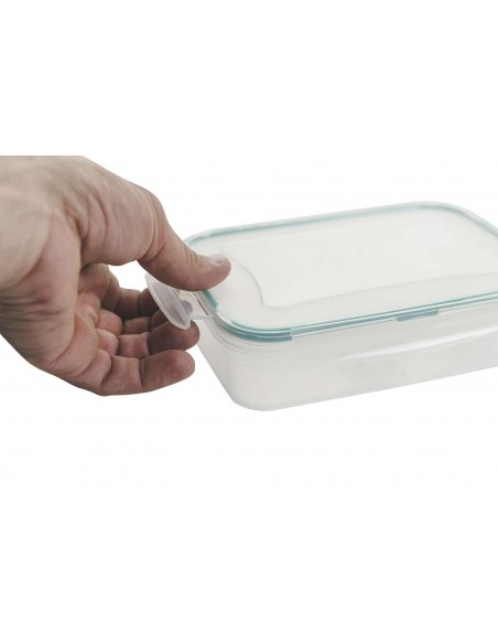 CONTENITORE ERMETICO 4 SCOMPARTI RETT.1 LT VERDE