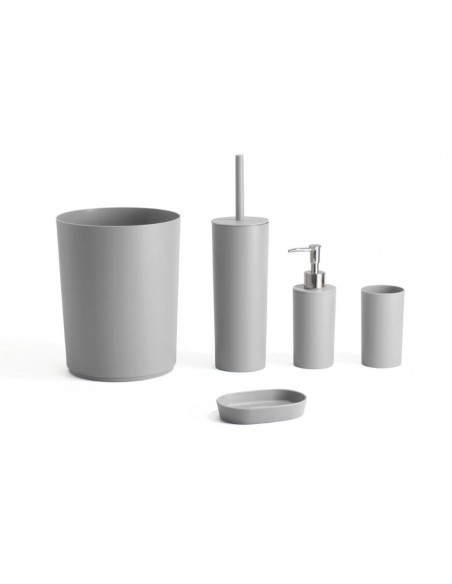 ACCESSORI BAGNO 5 PEZZI COLORI ASSORTITI