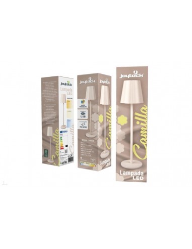 LAMPADA LED TAVOLO CAMILLA BEIGE