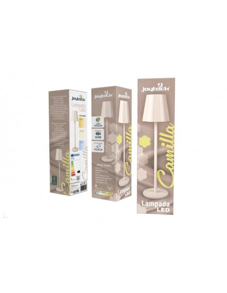 LAMPADA LED TAVOLO CAMILLA BEIGE
