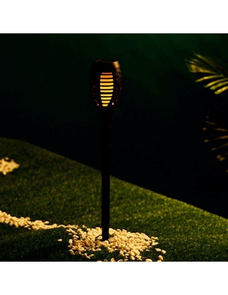 LAMPIONCINO/TORCIA CON LUCE A LED CON RICARICA SOLARE