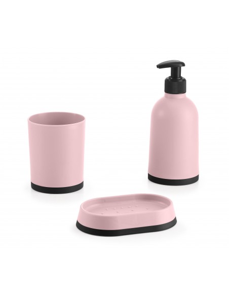 ACCESSORI BAGNO 3PZ COLORI ASSORTITI
