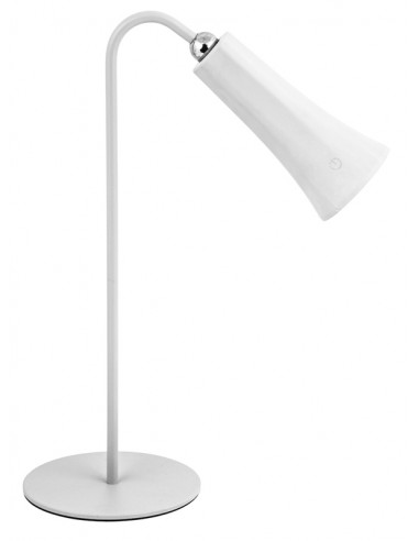 LAMPADA LED RICARICABILE DA TAVOLO BIANCO