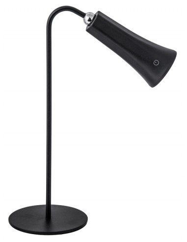 LAMPADA LED RICARICABILE DA TAVOLO NERO