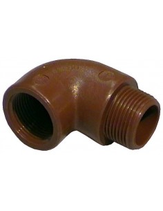 GOMITO 90° IN PP MARRONE...