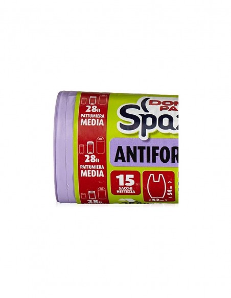 SACCHETTI SPAZZATURA ANTIFORO 28LT 52X54 CM LAVANDA