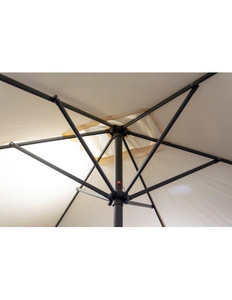 OMBRELLONE ALLUMINIO CON MANOVELLA 3X2M ECRU