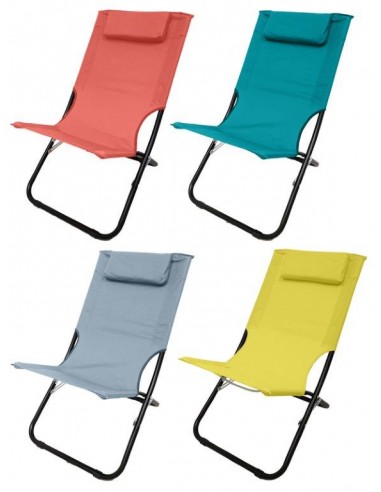 SPIAGGINA CON CUSCINO CM63X48X73... SPIAGGINA CON CUSCINO CM63X48X73...