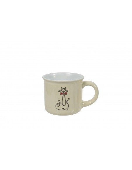 SET 6 TAZZINE CAFFE GATTO 6 COLORI ASSORTITI