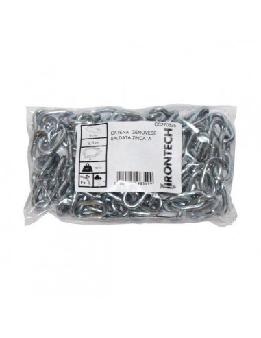 CATENA GENOVESE PRETAGLIATA Ø 5 MM.... CATENA GENOVESE PRETAGLIATA Ø 5 MM....