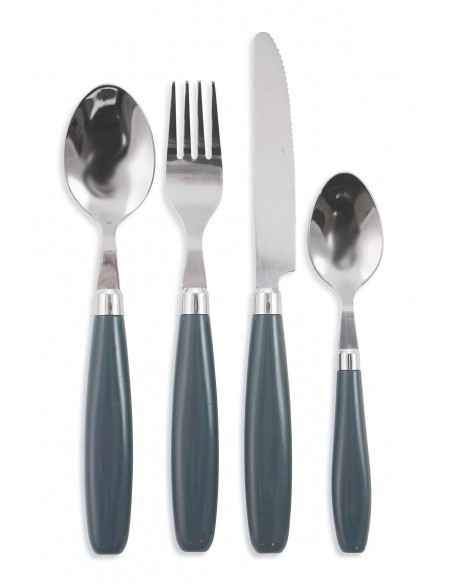 POSATE 24 PEZZI  MULTICOLORS 6 COLORI