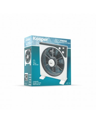 VENTILATORE BOX 45W GRIGIO E BIANCO VENTILATORE BOX 45W GRIGIO E BIANCO