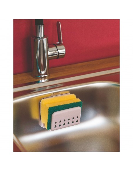 PORTA SPUGNA CON SPUGNA 4 COLORI ASSORTITI