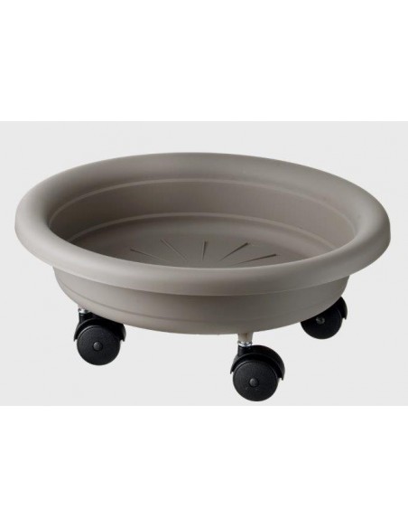 SOTTOVASO LAMPO CON RUOTE D.33 FERRO