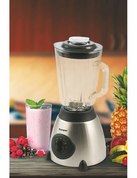 FRULLATORE VETRO 1.5LT 3 VEL 850W NERO/ACCIAIO