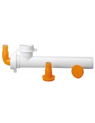 RACCORDO BIANCO 2 VIE Ø 40 PER  LAVATRICE/LAVASTOVIGLIE 230MM