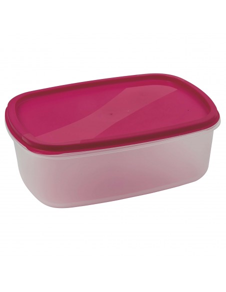 SET 6 CONTENITORI RETTANGOLARI CON COPERCHIO 3 COLORI ASSORTITI