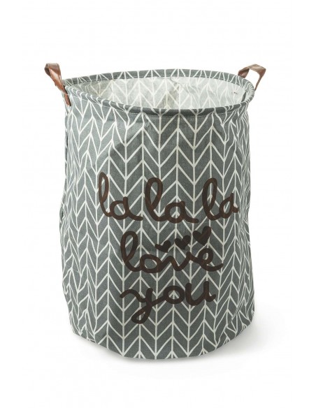 CESTA P/BIANCHERIA 40X50 CON SCRITTE 4 COLORI ASSORTITI