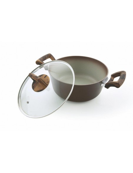CASALE CASSERUOLA  24CM FORG MAN/LEGNO INDUZ