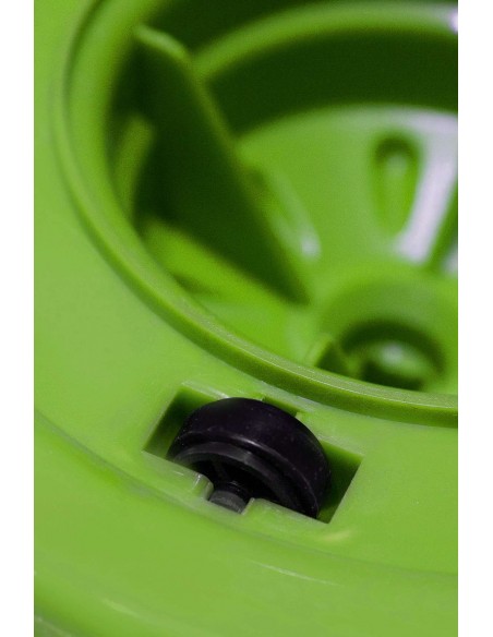 SUPER MOP VERDE 120CM CESTELLO IN ACCIAIO CON RUOTE