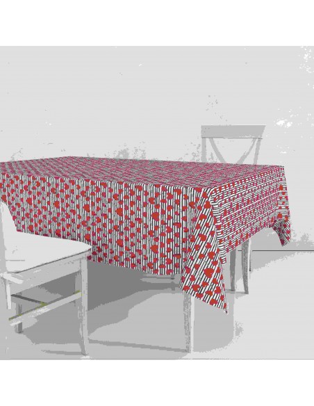 TOVAGLIA POLICOT CHERRY LOVE 120X160CM 4 COLORI ASSORTITI