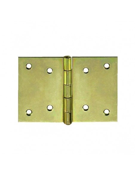 CERNIERE LARGHE 90 X 60 MM. - ZINCATE GIALLO - 1 PZ.