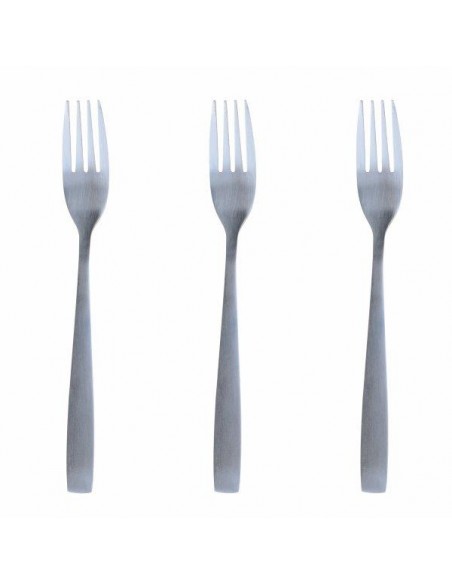 MANHATTAN SET 3 FORCHETTE ACCIAIO SATINATO