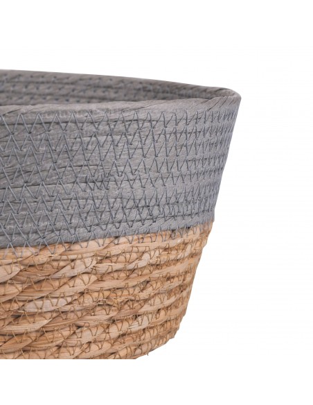 CESTINO IN FIBRA NATURALE D. 25 CM 4 COLORI ASSORTITI