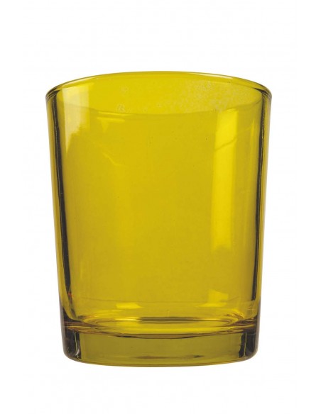 SET 6 BICCHIERI VETRO 370 ML 6 COLORI ASSORTITI