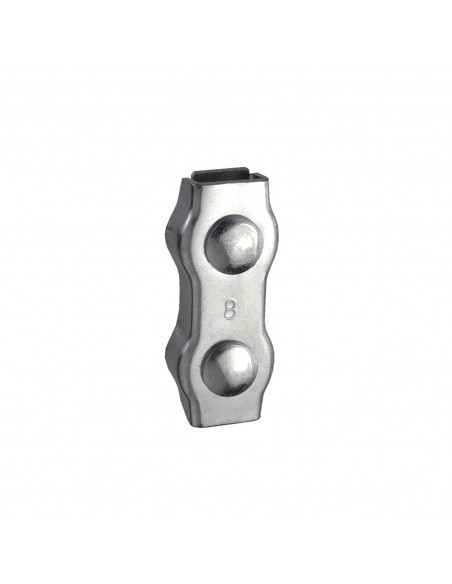 MORSETTO DUPLEX PER FUNI Ø 3 MM. IN ACCIAIO ZINCATO