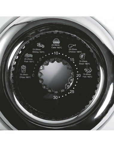 FRIGGITRICE ARIA 1350W NERA E SILVER FRIGGITRICE ARIA 1350W NERA E SILVER