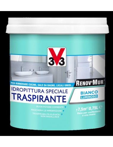 RENOV'MUR IDROPITTURA TRASPIRANTE 0,75LT RENOV'MUR IDROPITTURA TRASPIRANTE 0,75LT