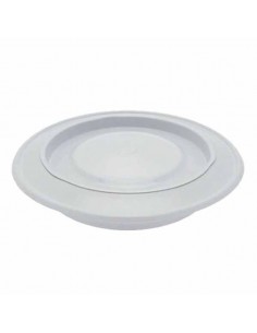 ROSONE SMALTATO BIANCO  8 CM