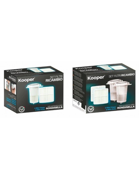 SET 2 FILTRI RICAMBIO ASPIRAPOLVERE RONDINELLA