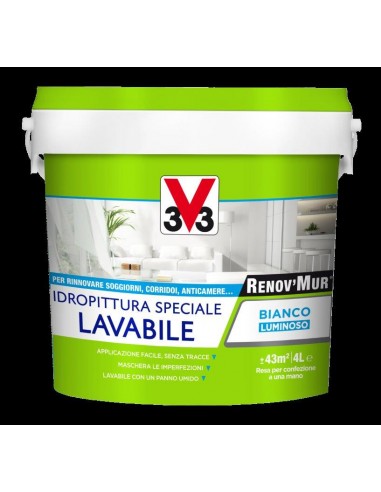 RENOV'MUR IDROPITTURA LAVABILE 4LT RENOV'MUR IDROPITTURA LAVABILE 4LT