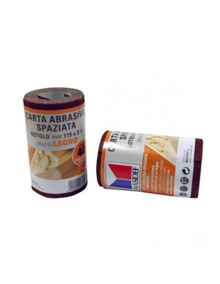 ROTOLO CARTA ABRASIVA PER LEGNO GRANA 60