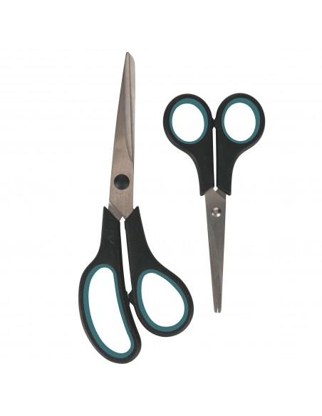 SET 2 FORBICI  6 COLORI ASSORTITI