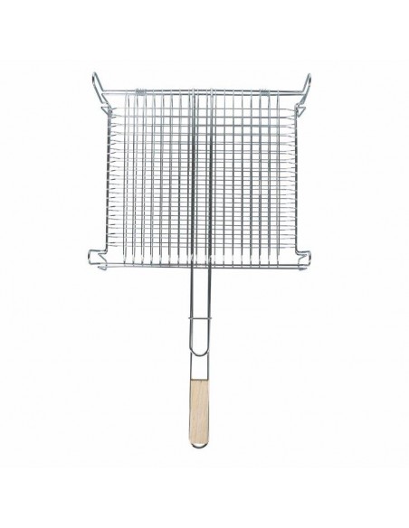 GRATICOLA DOPPIA CON MANICO IN LEGNO
