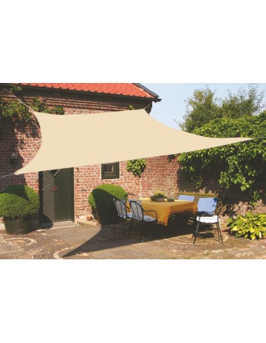 VELA QUADRATA IDROREPELLENTE 3X3MT ECRU' VELA QUADRATA IDROREPELLENTE 3X3MT ECRU'