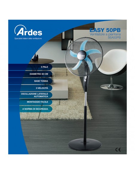 VENTILATORE PIANT.STYLE TOUCH D.40 50W