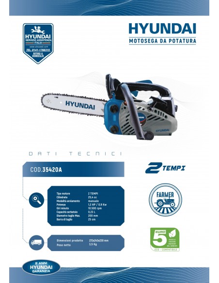 MOTOSEGA HYUNDAI 25CC TG.25