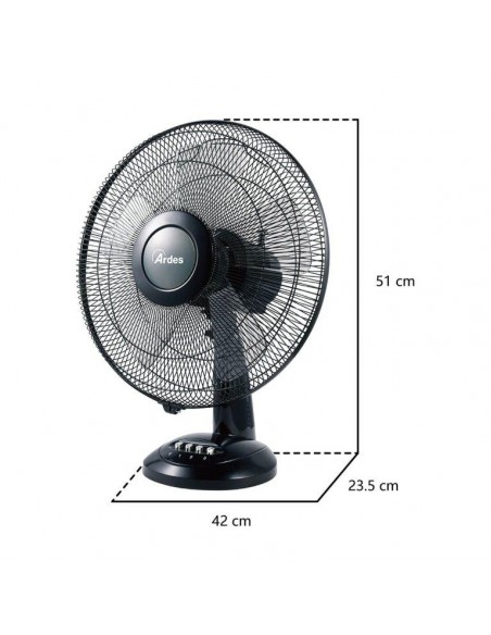 VENTILATORE TAVOLO STYLE D.40 50W