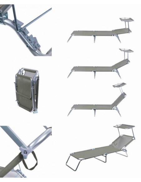 VIESTE LETTINO PARASOLE 1/1 ALU TEXT 4 ASS